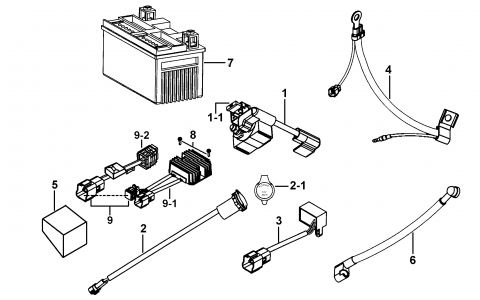 425 425c-120_Battery-Regulator-Cable-Relay-Rectifier