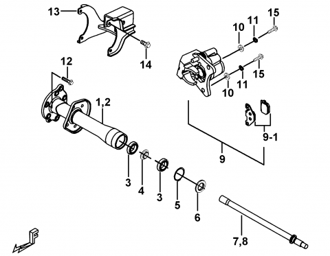 425 Rear Axle – TGB Canada